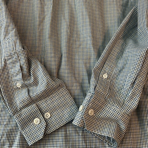 Todd Snyder Button Up Shirt Mens Size 17 - 34/35 Checkered Long Sleeve - Picture 4 of 6